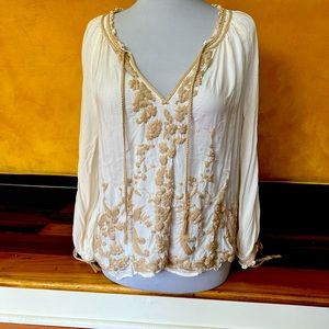Lucky Brand, size XL, cream with beige detail